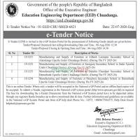 Manufacturing and Supply of Furniture at Ailhash Laxmipur Secondary School in Alamdanga Upazila Under Chuadanga District