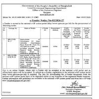 Improvement of East Chilla H/O Shaha Alom-Charchila G.P.S Road BC From Ch: 0.00m-1000.00m by Uni-Block including structure Under Amtali, District: Barguna.[Road ID- 504095015] [AMTALI]