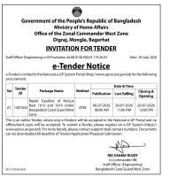 Repair Gearbox of Rescue Boat 1013 and 1014 Under Bangladesh Coast Guard West Zone