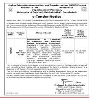 Procurement of Chemicals, Sovents and Reagents (Framework contract)