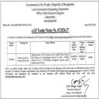 Road Improvement: Shafir Hat-Boura Rail Station (00-2900m), Patgram